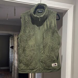 The North Face Olive Fleece Vest